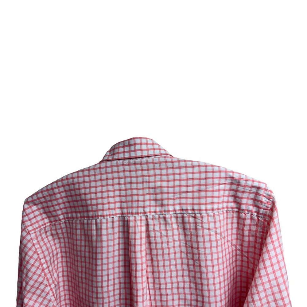 Peter Millar Salmon Windowpane Check Button Colla… - image 7